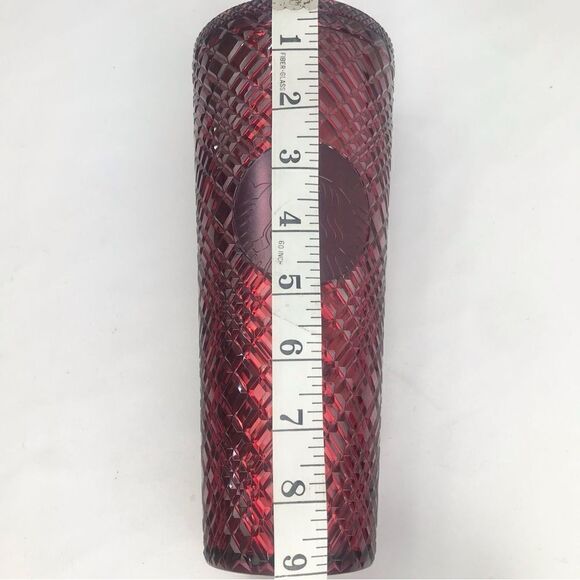 Starbucks Dining Holiday 2022 Jeweled Merlot Red 24 0z. Venti Cold Cup Tumbler - Picture 8 of 13